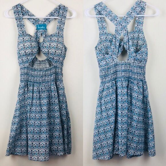 Revolve Basta Surf Naxos Midriff Cutout Floral Print Dress in Grecian Flower XS - Picture 6 of 11